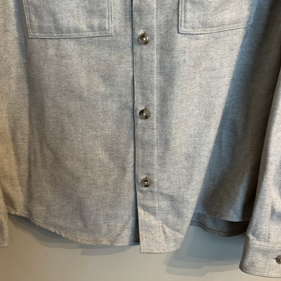 H&M Felted Shacket Size L Beige/ Tan in Color - Picture 3 of 13